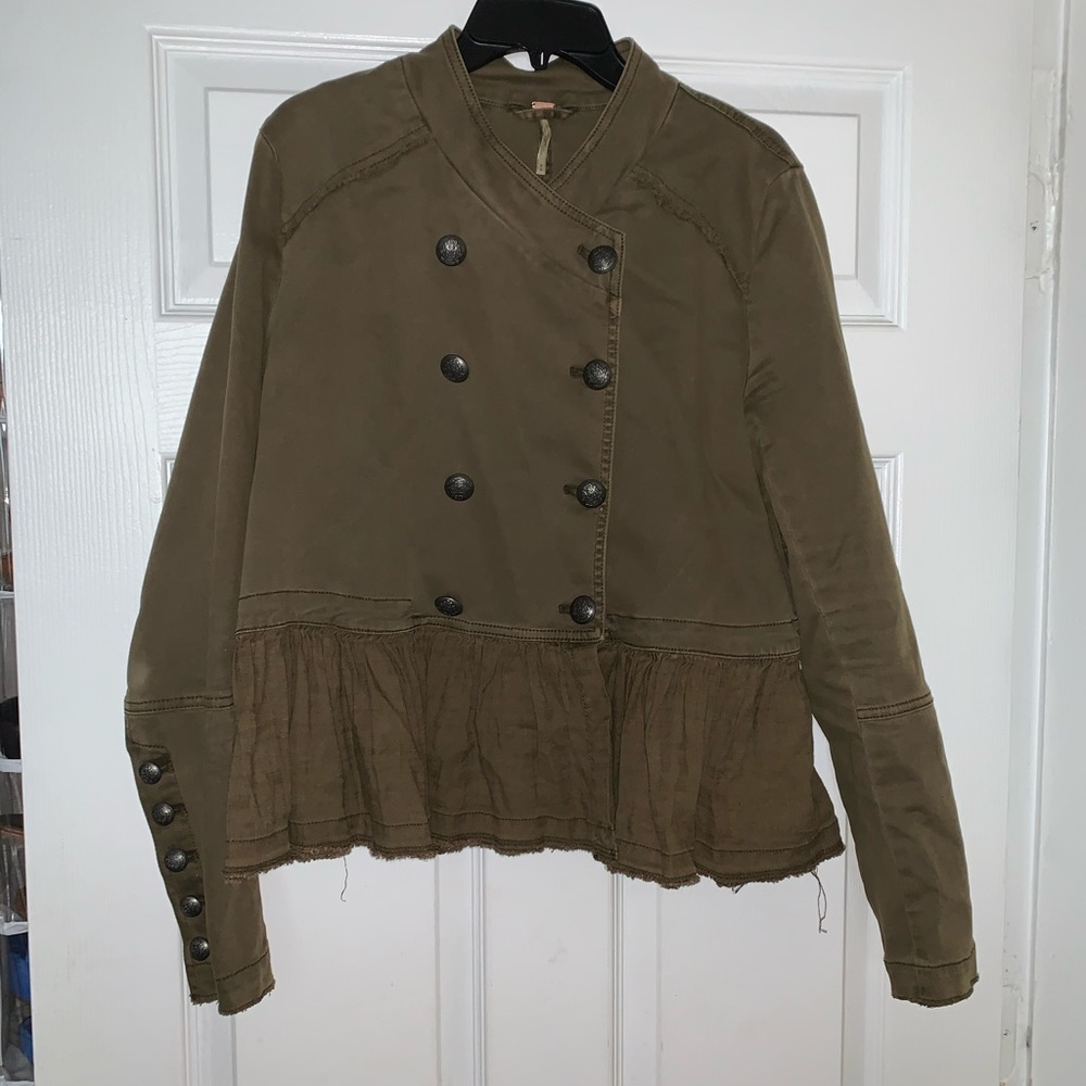 Free People Army Green Jacket